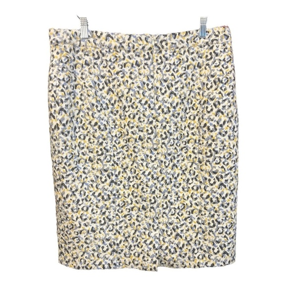 Maeve Jacquard Leopard Print Pencil Skirt Size XL AB1 - Picture 3 of 7